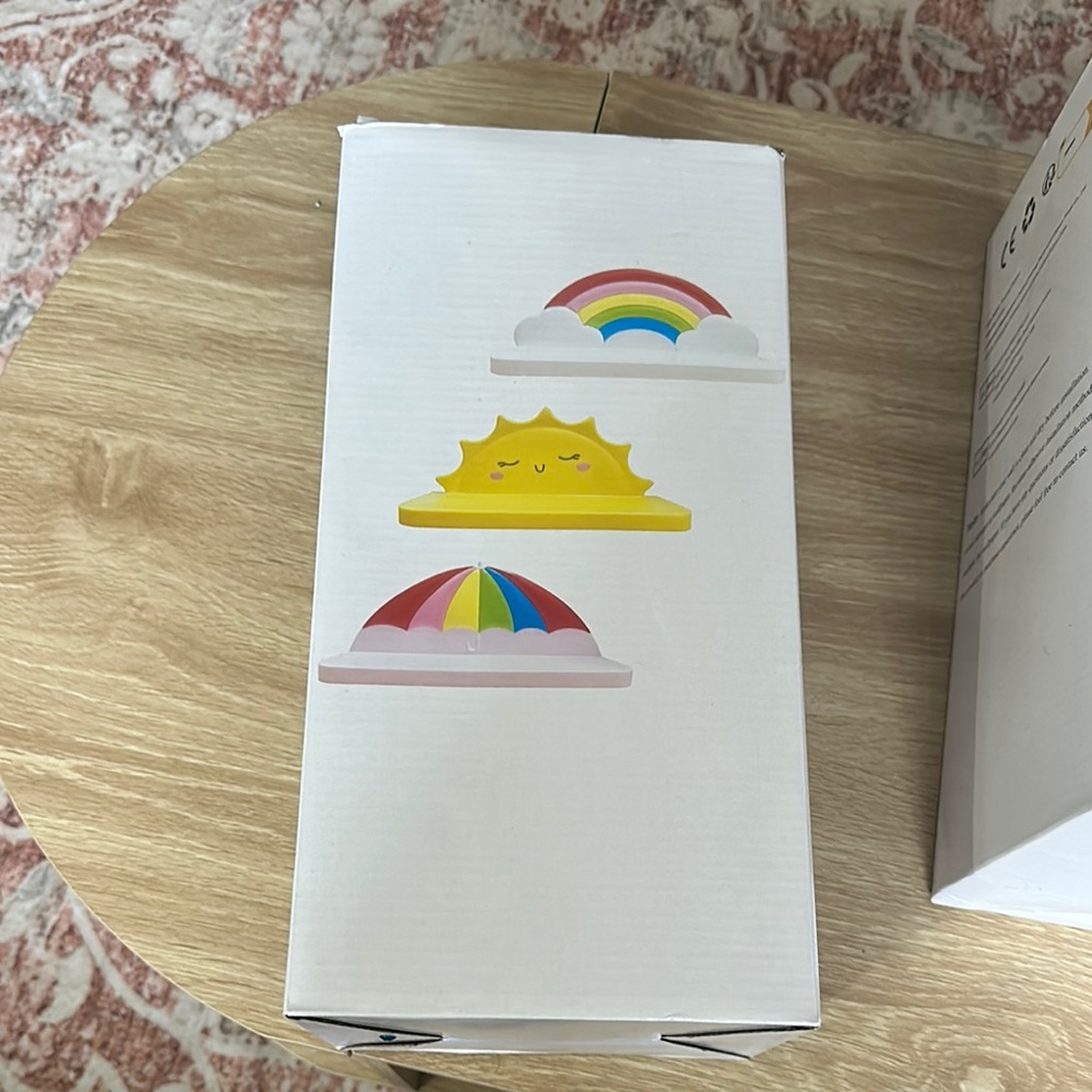 Rainbow and Sun Decorative Shelf Set